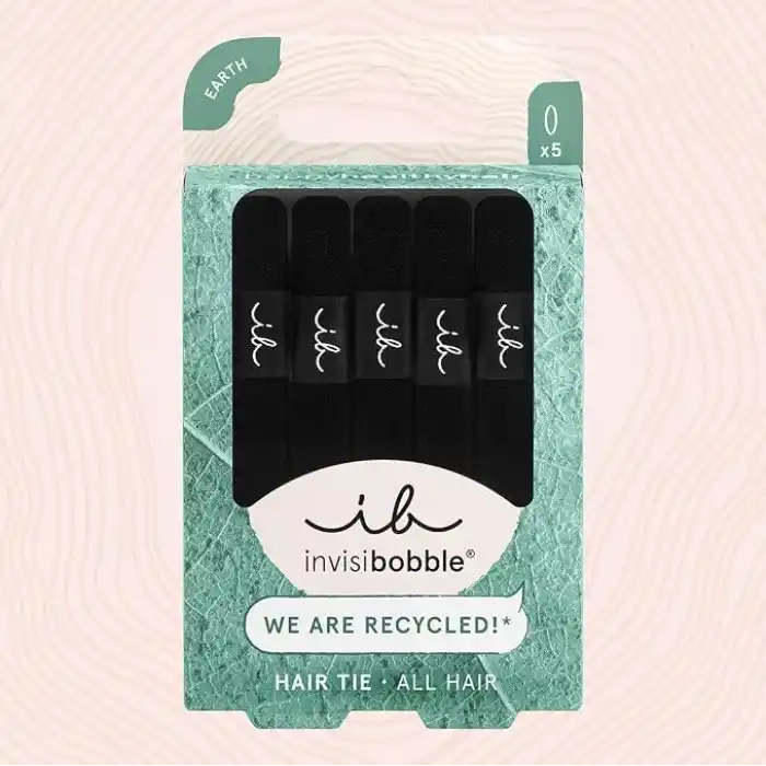 Invisibobble Hair Tie Black 5 Adet Saç Lastiği