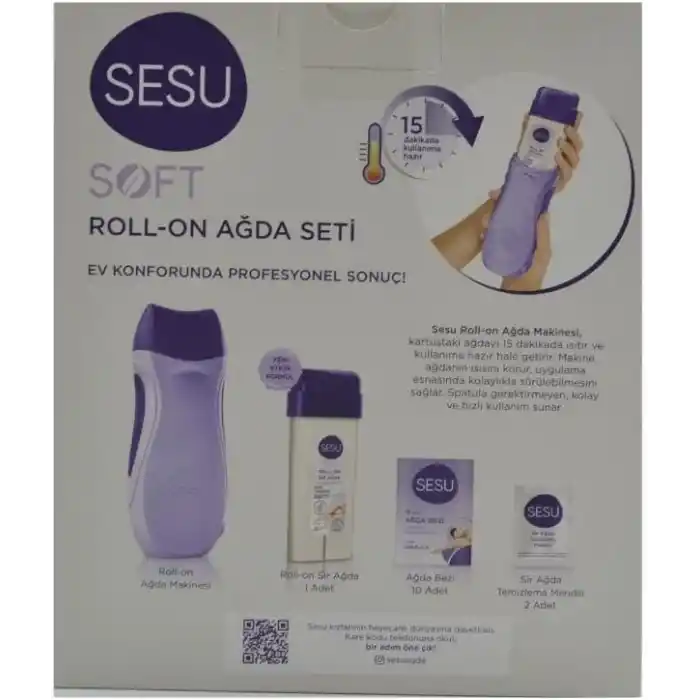 Sesu Roll-On Ağda Mor Makineli Set Soft 2022 Kadınlar İçin