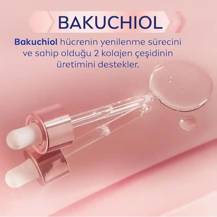 NIVEA Cellular Expert Lift Doğal Retinol Alternatifi Saf Bakuchiol ve Hyaluronik Asit içeren Kırışıklık Karşıtı ve Nemlendirici Gündüz Kremi 50 ml
