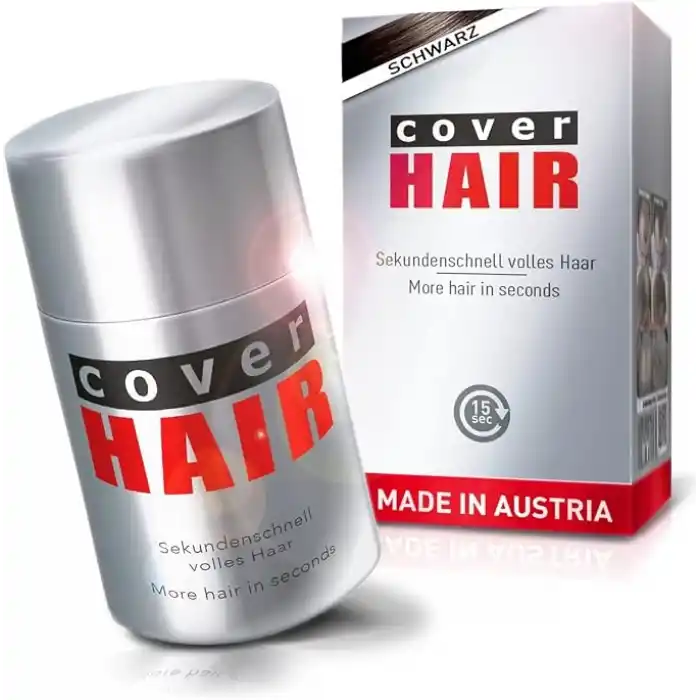 Cover Hair 14 Gram Saç Fiberi Dolgunlaştırıcı Kellik Kapatıcı Siyah Toz (Topik Tozu)