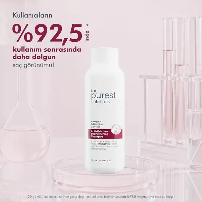 The Purest Solutions Adenozin içerikli Saçları Güçlendiren ve Dökülme Karşıtı Bakım Sağlayan Şampuan, 300 ml