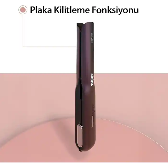 Sinbo SHD-1742 Kablosuz Mini Saç Düzleştirici Type-C Hızlı Şarj Seramik Plaka Kademeli Isı Ayarı Taşınabilir Otomatik Kapanma