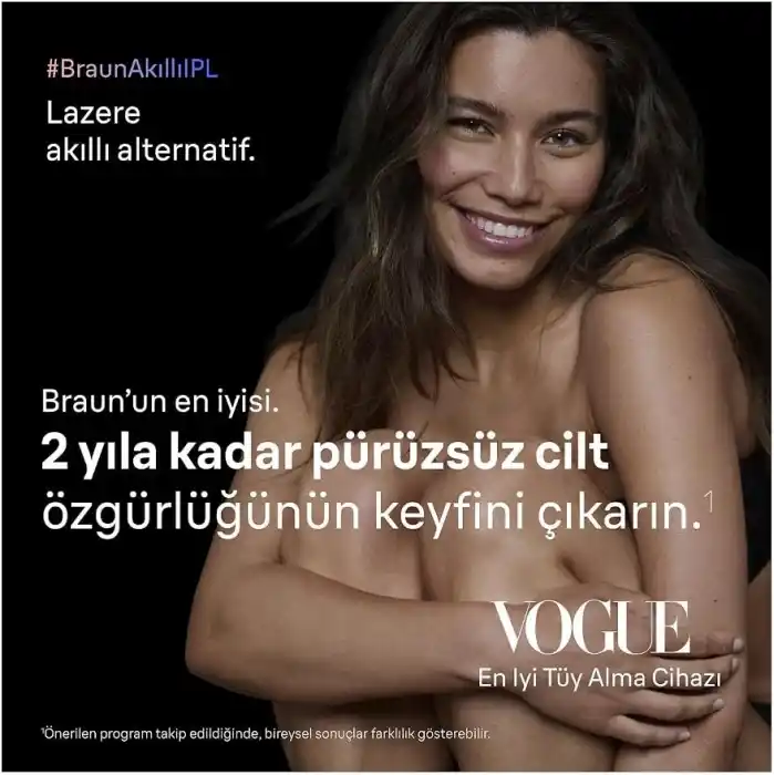Braun IPL Skin i·expert, Evde Lazerle Tüy Alma, App ile, Mini Yüz Tüy Alma Cihazı, 4 Başlık, PL7432