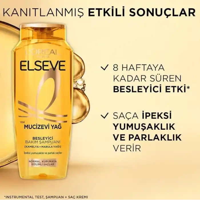 LOréal Paris Elseve Mucizevi Yağ Besleyici Bakım Şampuanı 700 ml
