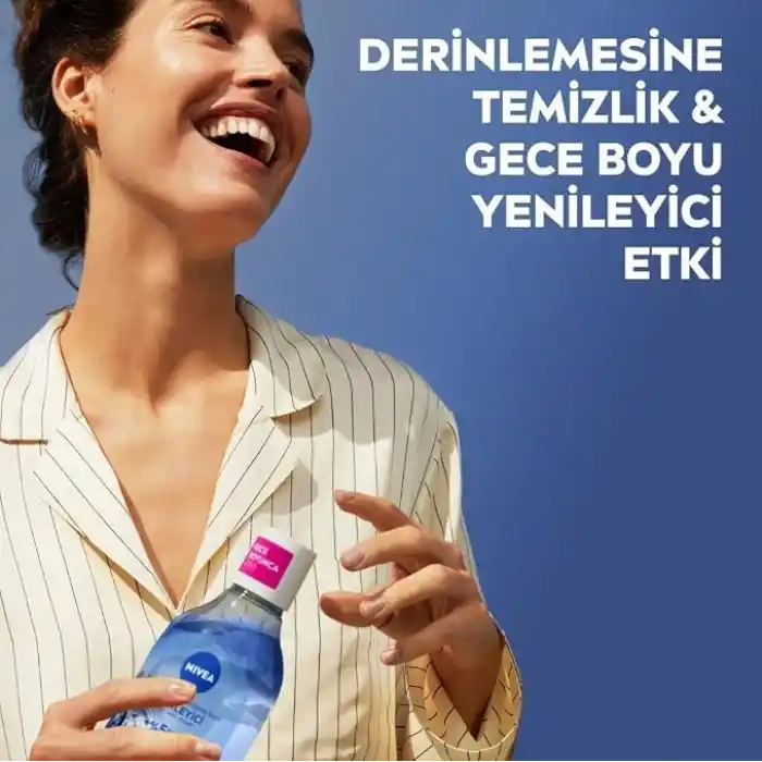 NIVEA Micellar Yenileyici Makyaj Temizleme Suyu 400 ml,Suya Dayanıklı Makyajı Çıkarır,Ovalaa Gerektirmez, Serum İçerikli,Pantenol