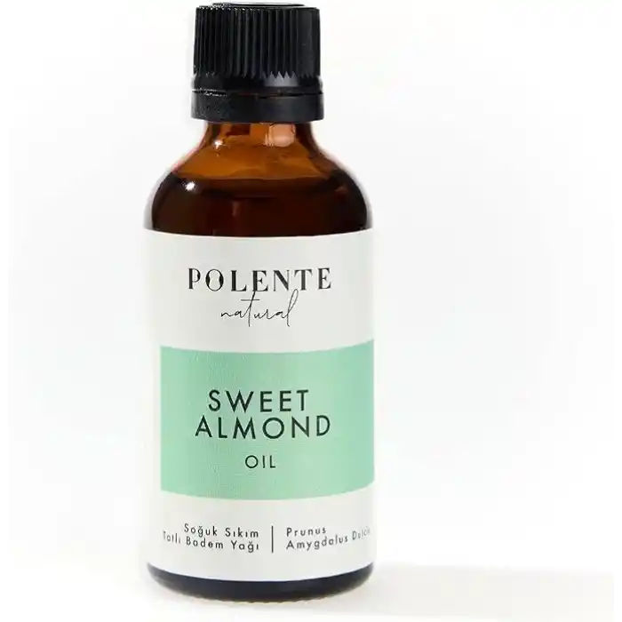 Polente Natural Tatlı Badem Yağı,%100 Saf ve Doğal, Soğuk Sıkım, 50 ml
