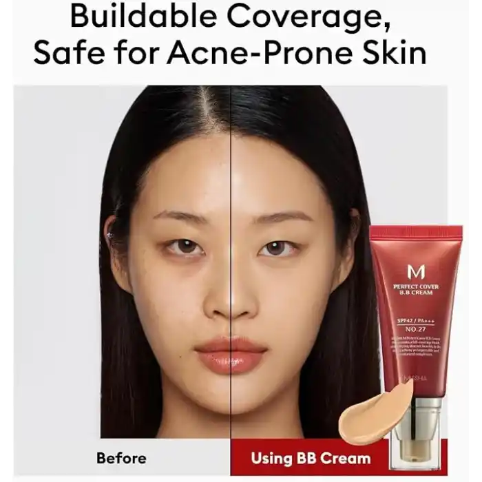 MISSHA Mükemmel Kapatıcılık Sunan Çok Fonksiyonlu M Perfect Cover BB Krem Ex SPF42 PA No.27 50 mililitre