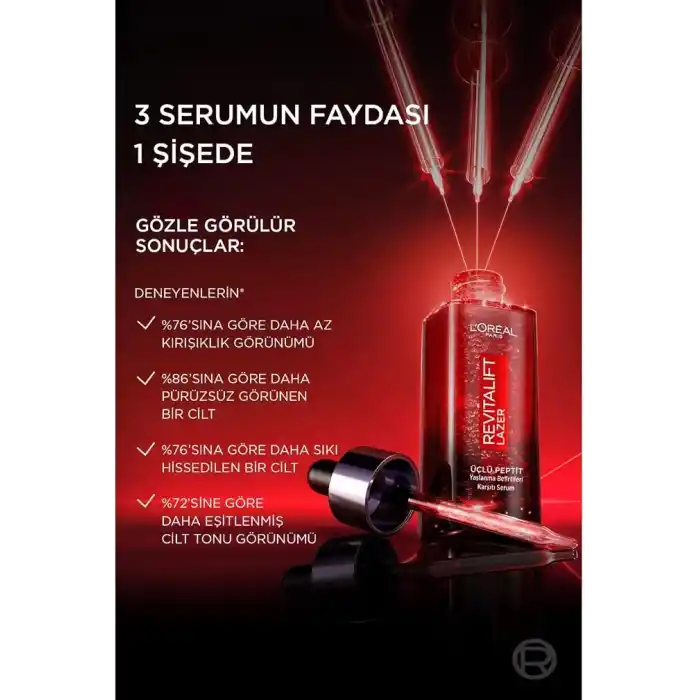 LOreal Paris Revitalift Lazer Yaşlanma Belirtileri Karşıtı Üçlü Peptit Bakım Serumu