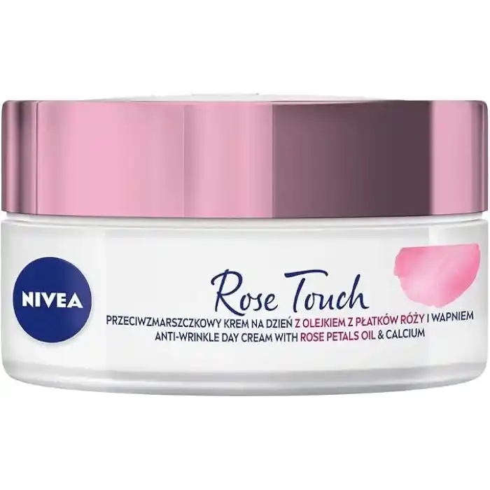NIVEA Aqua Rose Kırışıklık Karşıtı Gündüz Yüz Bakım Kremi 50ml, Kalsiyum, İnce Çizgi Görünümü, Sıkı Cilt