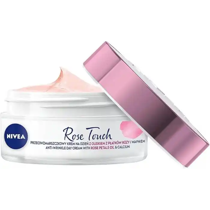 NIVEA Aqua Rose Kırışıklık Karşıtı Gündüz Yüz Bakım Kremi 50ml, Kalsiyum, İnce Çizgi Görünümü, Sıkı Cilt