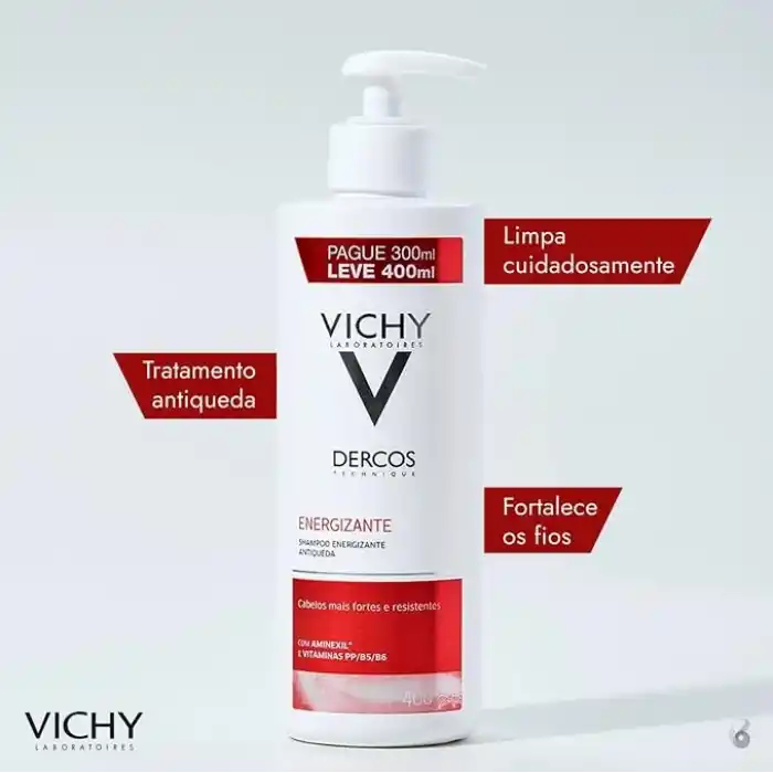 Vichy Dercos Energisant Saç Dökülmesi Karşıtı Şampuan 400 ml 3337871322243