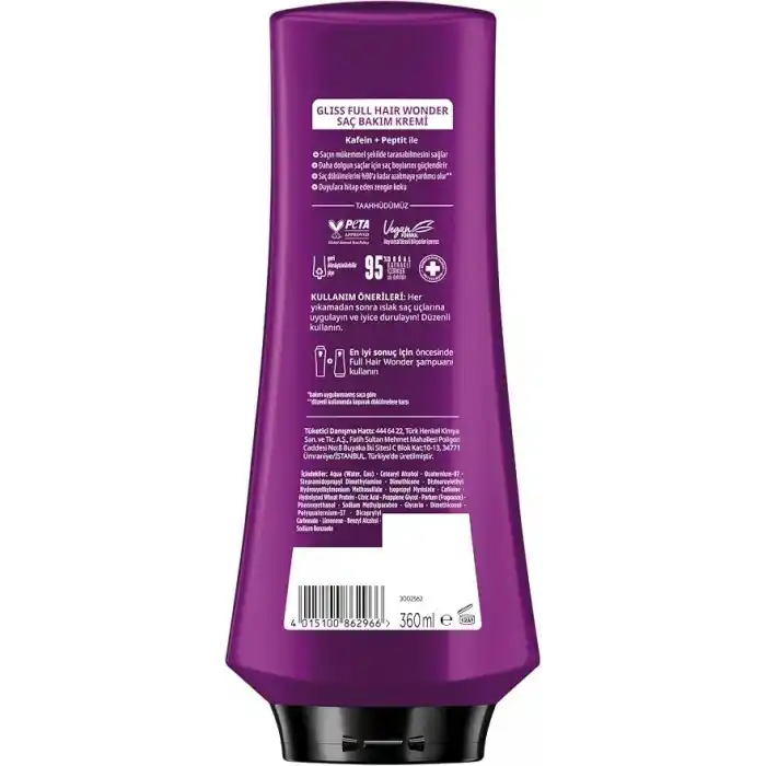 Gliss Full Hair Wonder Saç Dökülme Karşıtı Saç Bakım Kremi 360 ml