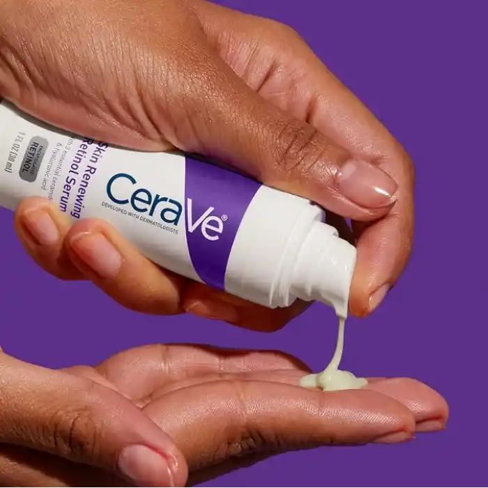 CeraVe Anti Aging Retinol Serum For Face, Encapsulated Retinol With Hyaluronic Acid, Niacinamide & Ceramides, Smooths Wrinkles & Fine Lines, Gentle Skin Brightening Serum, Fragrance Free, 1 Oz
