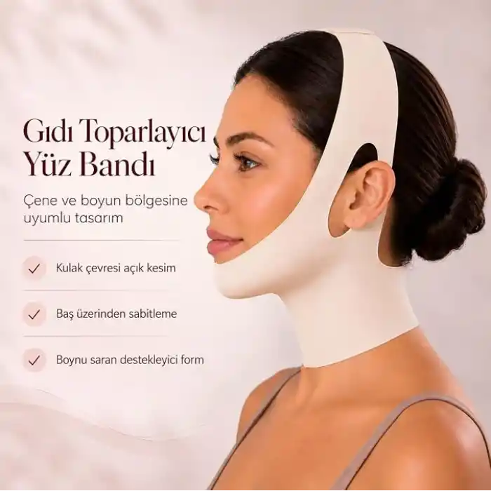 Çene Ve Yüz Bölgesi Bandı - Esnek Ayarlanabilir Yüz Maskesi