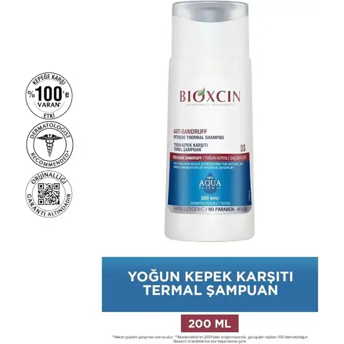 Bioxcin Aquathermal Kepek Karşıtı Termal Şampuan 300 ml + Yoğun Kepek Karşıtı Termal Şampuan 200 ml