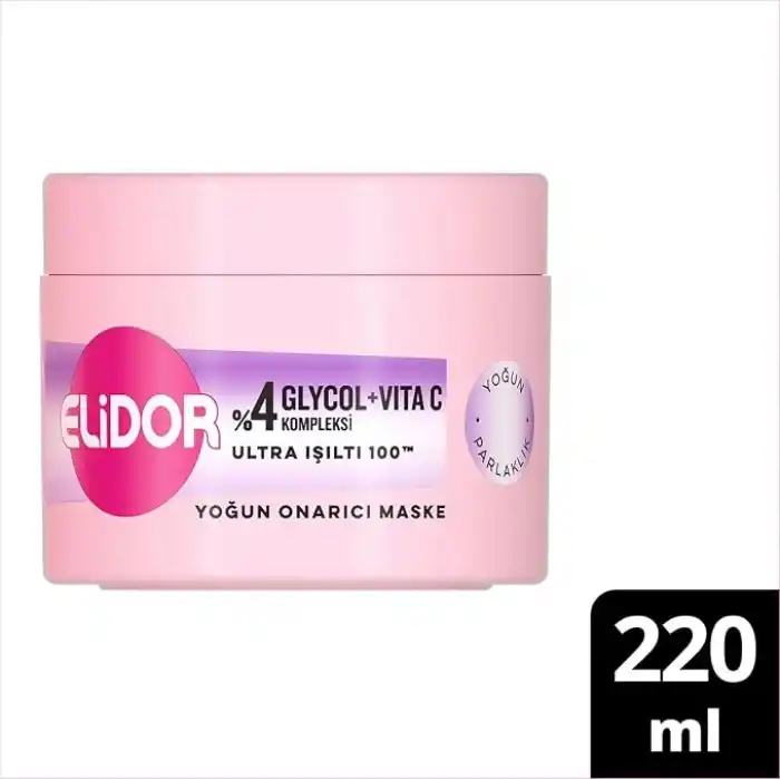 Elidor Ultra Işıltı 100 Yoğun Onarıcı Maske 220 ml