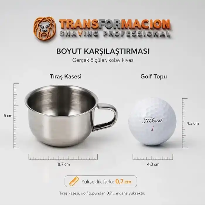 Transformacion Paslanmaz Çelik Tıraş Tası Sabun Köpürtme Kasesi 717299