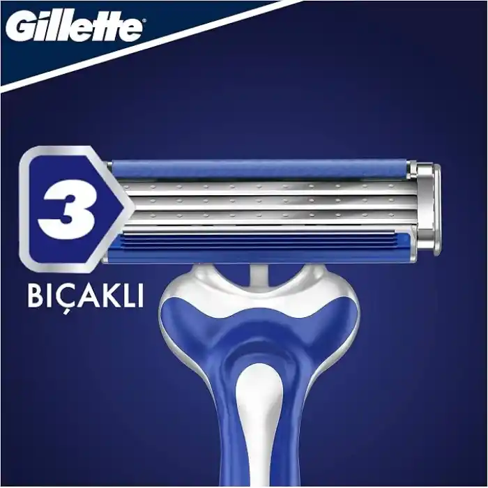 Gillette Blue3 Sensitive Kullan At Tıraş Bıçağı 3lü 1 Paket