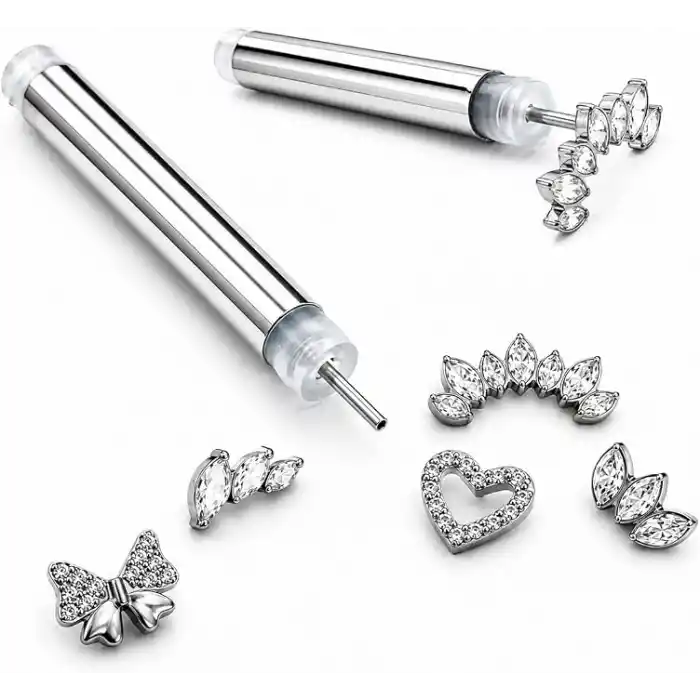 Piercing Topu Takma Ve Çıkarma Aparatı, Figürlü Piercing Takma Ve Çıkarma Aparatı (2mm-3mm TOP)