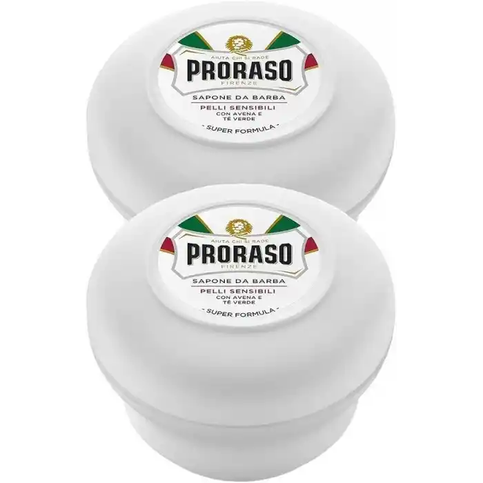 Proraso Beyaz Seri Yeşil Çay Yulaf Özlü Tıraş Sabunu 150 ml 2 Adet
