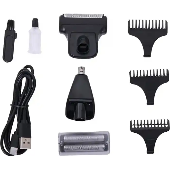 POWERTEC TR-375 (3in1) Günlük Erkek Tıraş Bakım Seti (3 Başlıklı ve Ek Başlık Hediyeli)