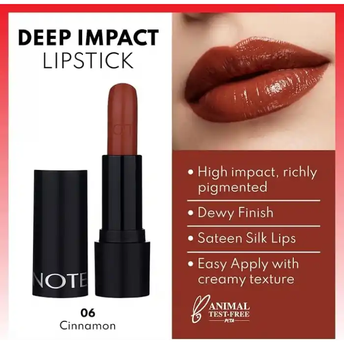 Note Lipstk Deep Impact 06 1 Paket (1 x 38 ml)