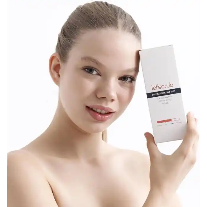 LETSCRUB Siyah Banyo Duş Kesesi Peeling Eldiveni%100 Floş İpek Unisex…