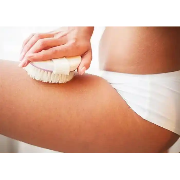 Ahşap Saplı Doğal At Kılı Selülit Fırçası Peeling Masaj Fırça Banyo Fırçası