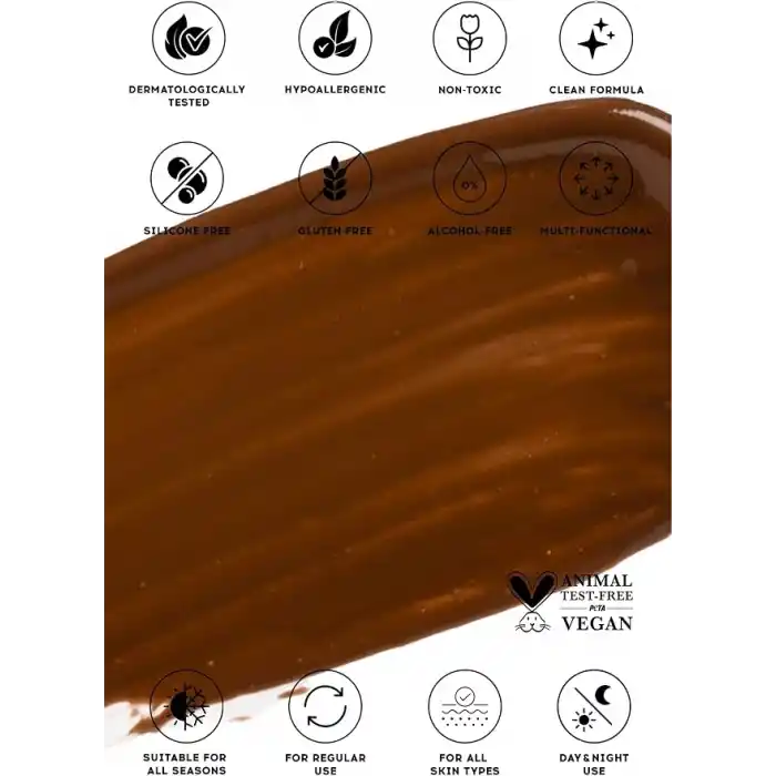 Cream Co. Likit Bronzer Glow Sculpt Moonrise, Kontür Nötr Kahve, Yüz Şekillendirici Nemlendirici Makyaj
