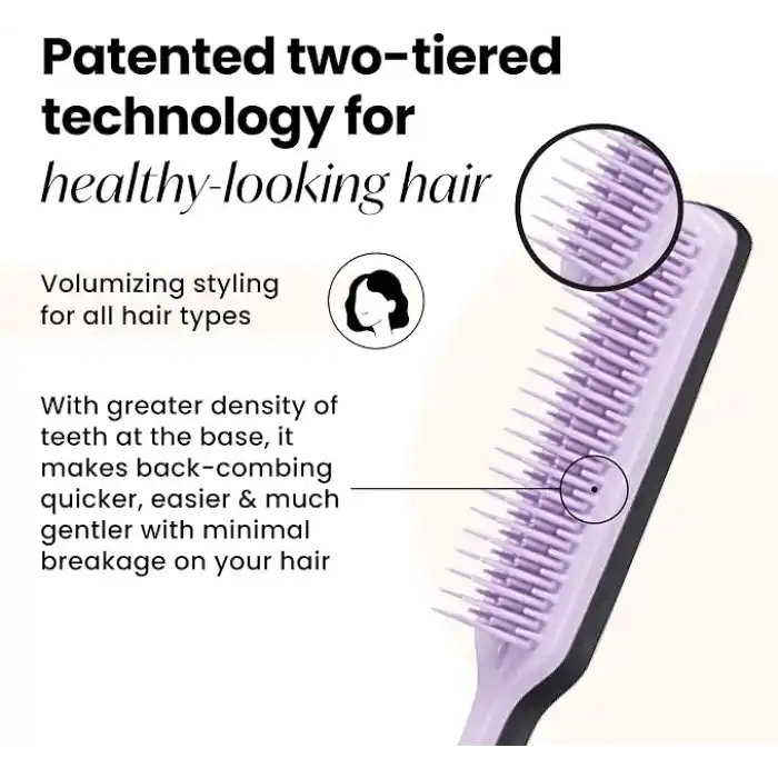 Tangle Teezer The Ultimate Volumizer Hacim veren Lila Saç & Topuz Fırçası-Tarak