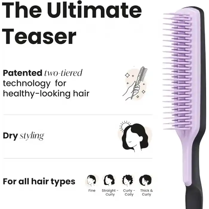 Tangle Teezer The Ultimate Volumizer Hacim veren Lila Saç & Topuz Fırçası-Tarak