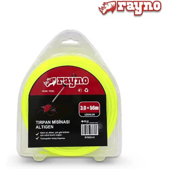 RAYNO Tırpan Misinası Altıgen 3.0 x 56 Yeşil - RYN6141