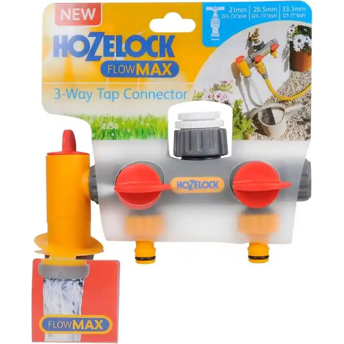 HOZELOCK 2252H Çift Yönlü Vanalı Musluk Bağlantısı 1/2 - 3/4 - 1