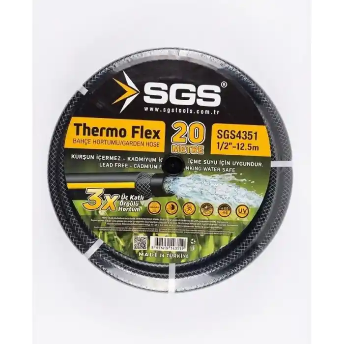 Sgs SGS4351 Thermoflex Bahçe Hortumu 1/2 20mt