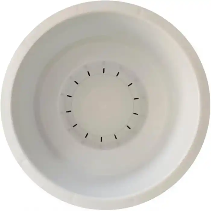 ToXA 2 Litre 19cm Küre Saksı Ayaklı Delikli Süzgeçli Plastik Çiçek Saksısı Fildişi