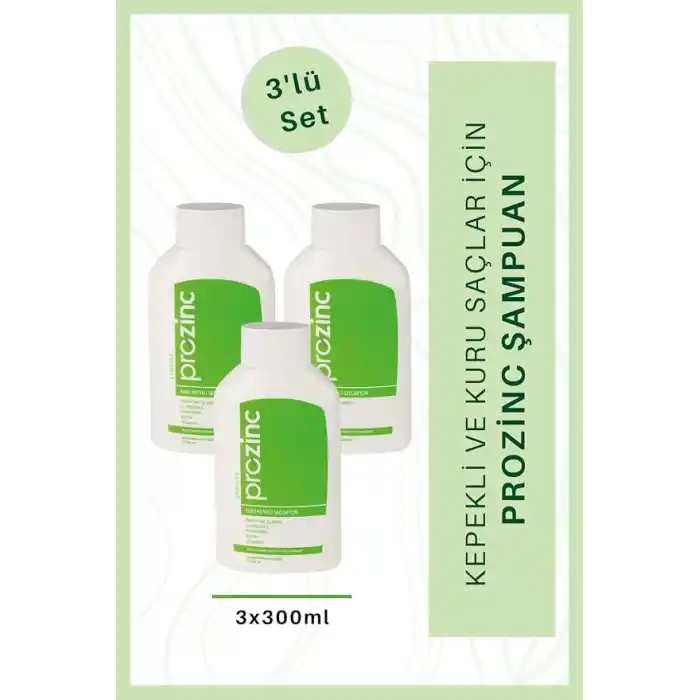 Prozinc Yeşil Set Vitamin E Şampuan 300 Ml 3 Al 2 Öde Şampuan Seti