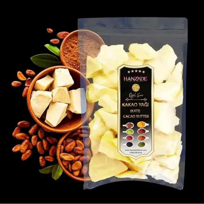 Hanzade Bitkisel Yenilebilir Saf Katı Kakao Yağı 100 Gr