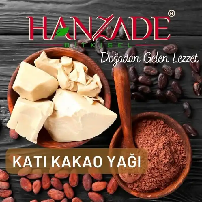 Hanzade Bitkisel Yenilebilir Saf Katı Kakao Yağı 100 Gr