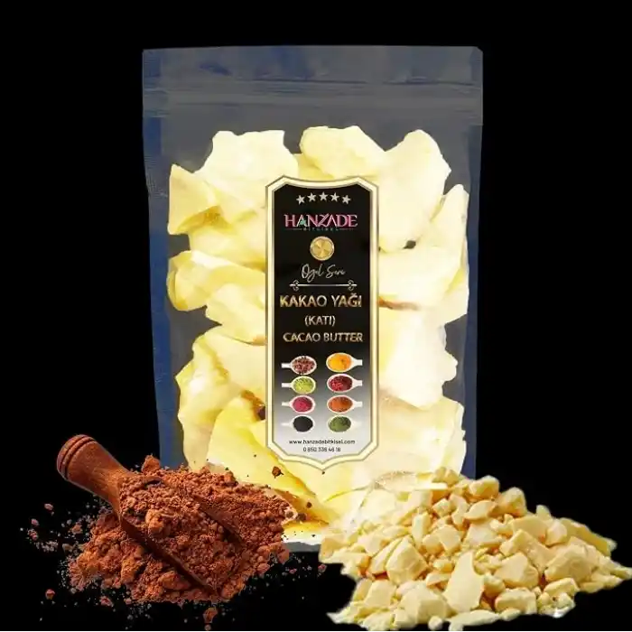Hanzade Bitkisel Yenilebilir Saf Katı Kakao Yağı 100 Gr