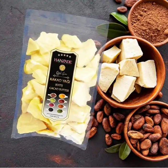 Hanzade Bitkisel Yenilebilir Saf Katı Kakao Yağı 100 Gr