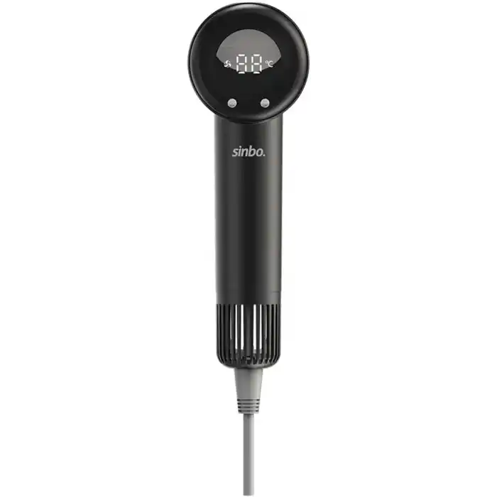 SHD-1756 BLDC Saç Kurutma Makinesi Siyah – 800W | 110.000 RPM | Dijital Ekran