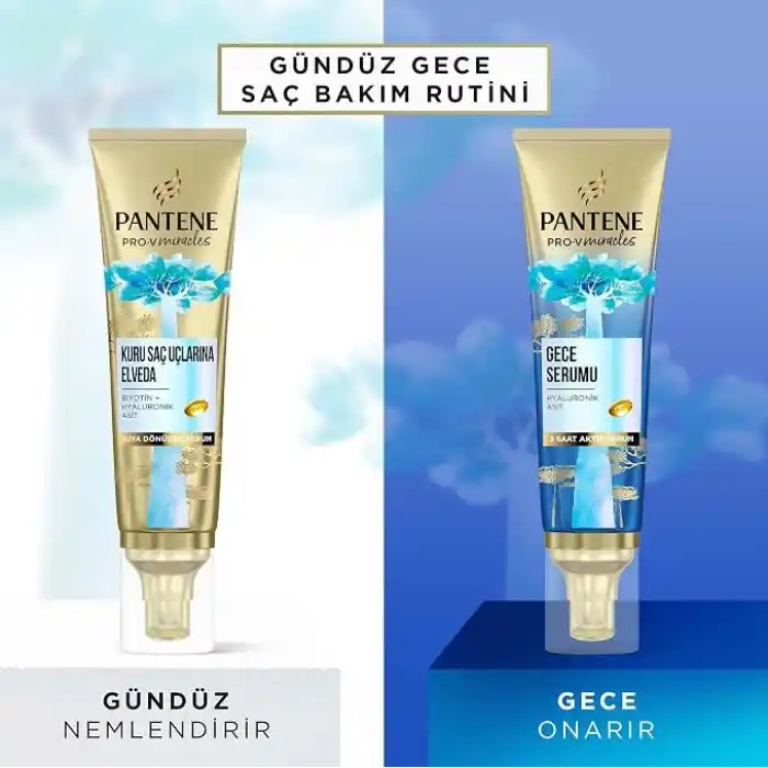 PANTENE PRO-V Miracles Hydra Glow Susuzluk Giderici Gündüz Serumu Durulanmaz Kuru Saçlar İçin 70 ml