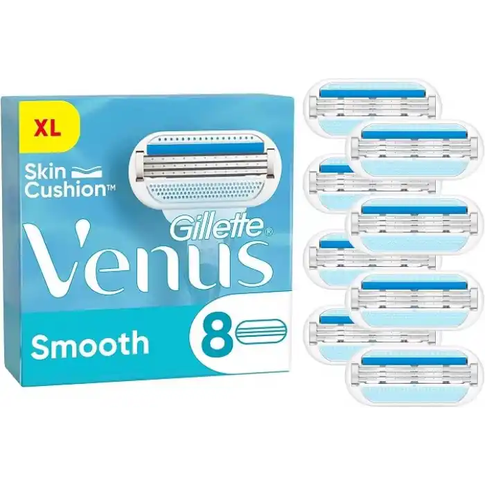 Gillette Venus Smooth Tıraş 8 Adet Yedek Başlık