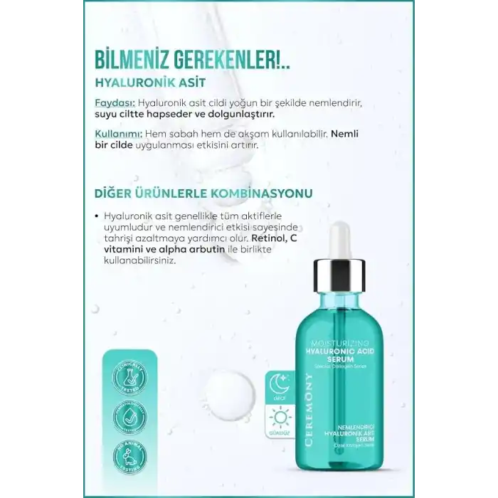 CEREMONY SERUM HYALURONİK ASİT 30 ML