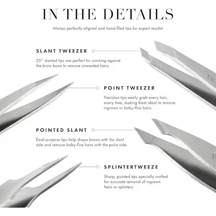 TWEEZERMAN Mini Slant Tweezer Rose Gold - Cımbız