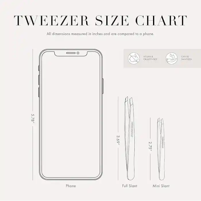 TWEEZERMAN Mini Slant Tweezer Rose Gold - Cımbız