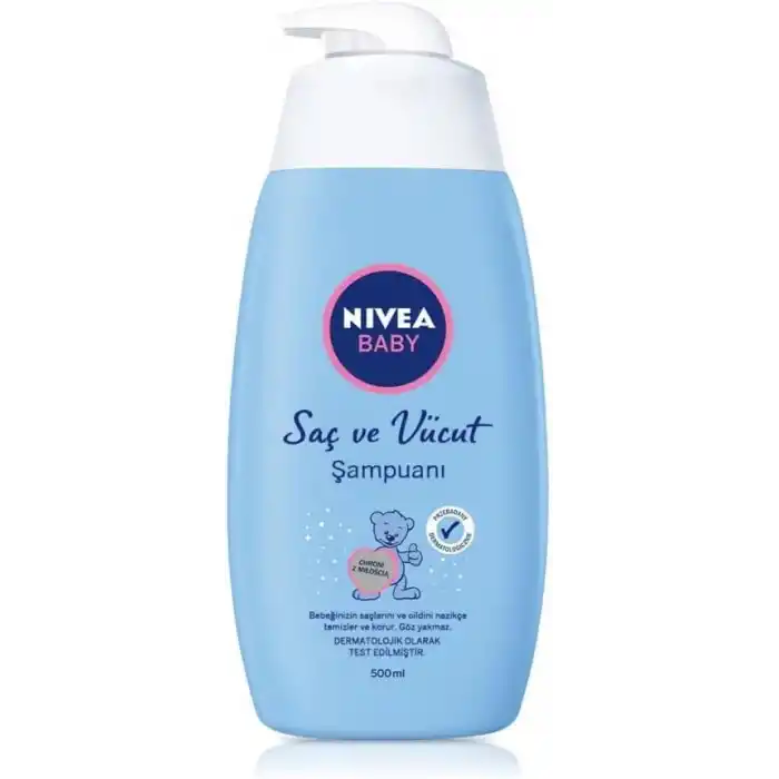 NIVEA Bebek Saç ve Vücut Şampuanı, 500 ml
