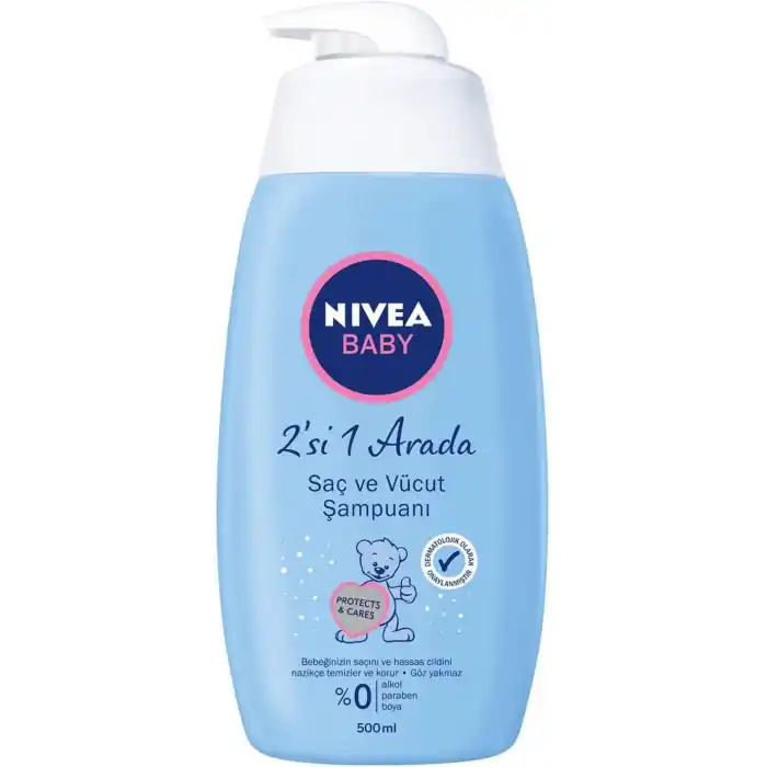 NIVEA Bebek Saç ve Vücut Şampuanı, 500 ml