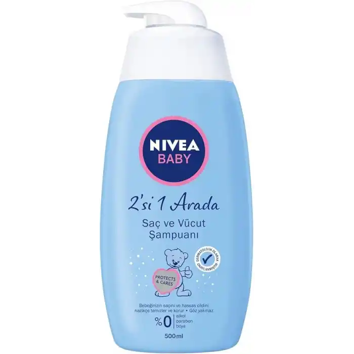 NIVEA Bebek Saç ve Vücut Şampuanı, 500 ml