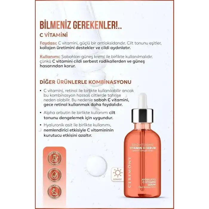 CEREMONY SERUM C VİTAMİNİ 30 ML
